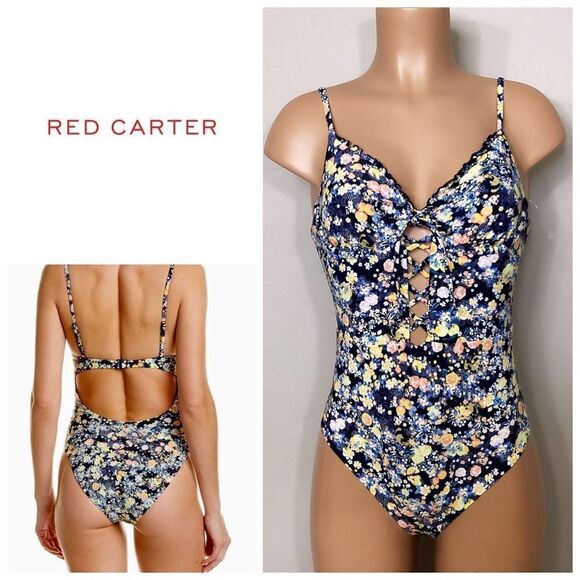New. Red Carter floral and citrus swimsuit. Retails $179. Medium - Picture 1 of 14